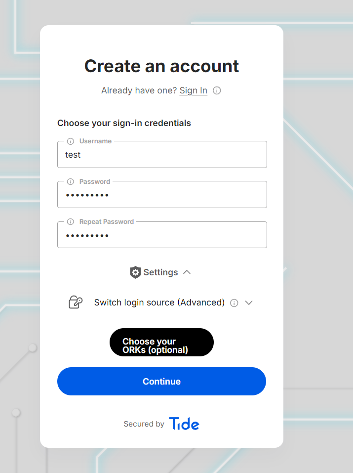 Registration Form