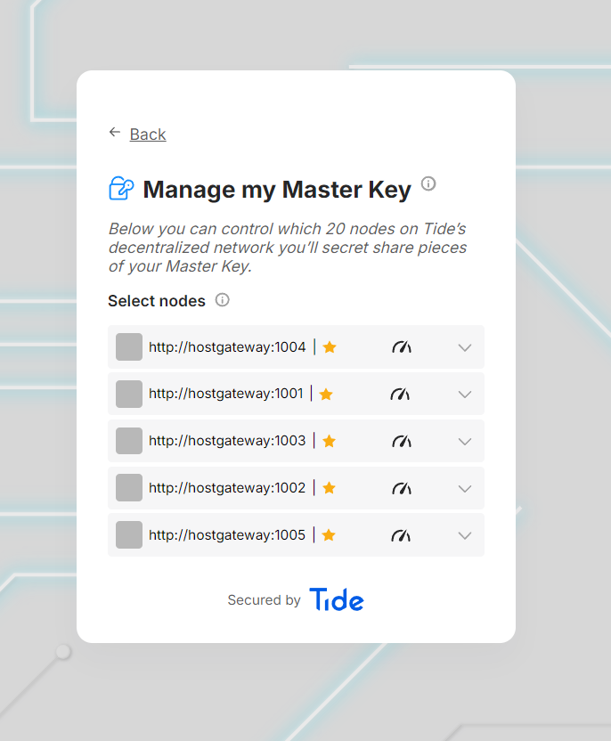 Node Selection