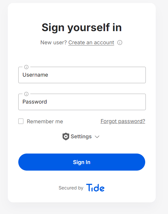 Test App Sign-In