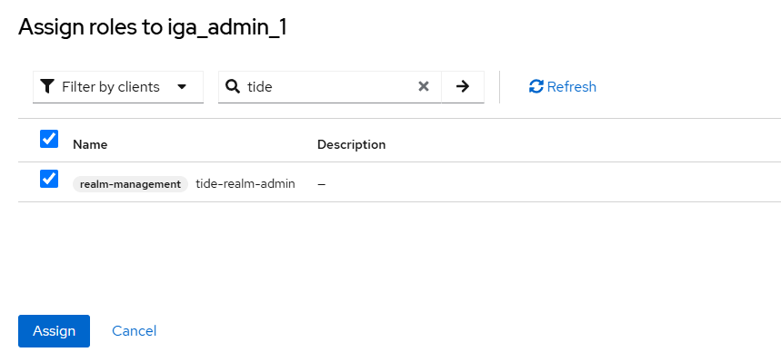 Assign Realm Admin Role