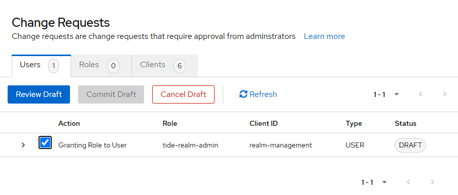 Approve Role Assignment